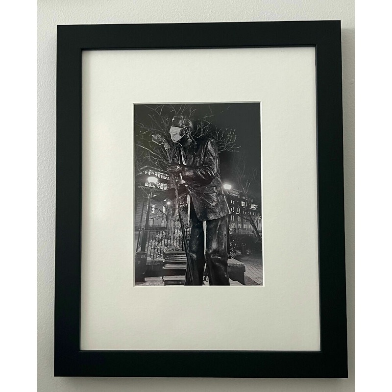 David Whitfield Crooning During The Pandemic Outside Hull New Theatre (frame 29×35.5)