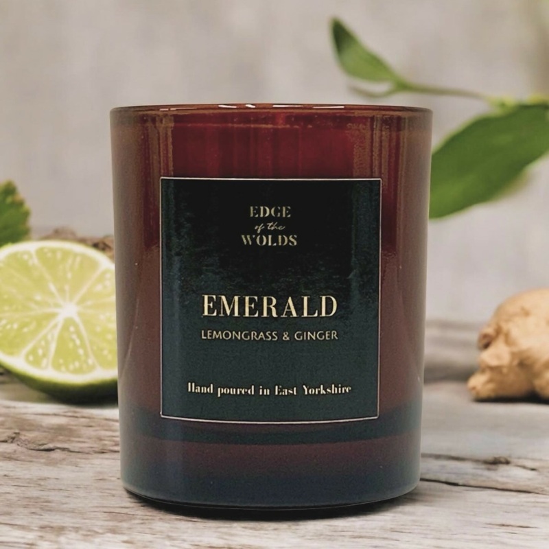 Emerald – Lemongrass and Ginger Candle – 160g