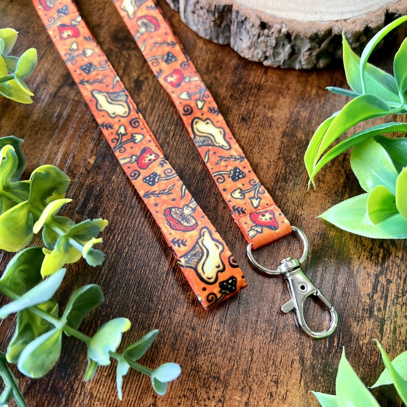 Fungi Mushroom Lanyard
