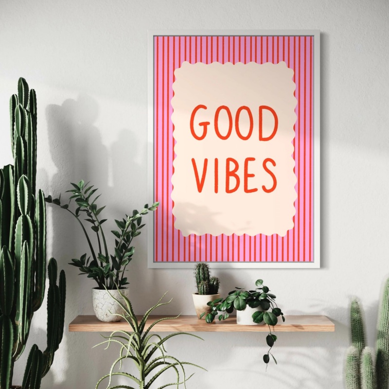 Good Vibes Print|A5|A4|A3|Postcard