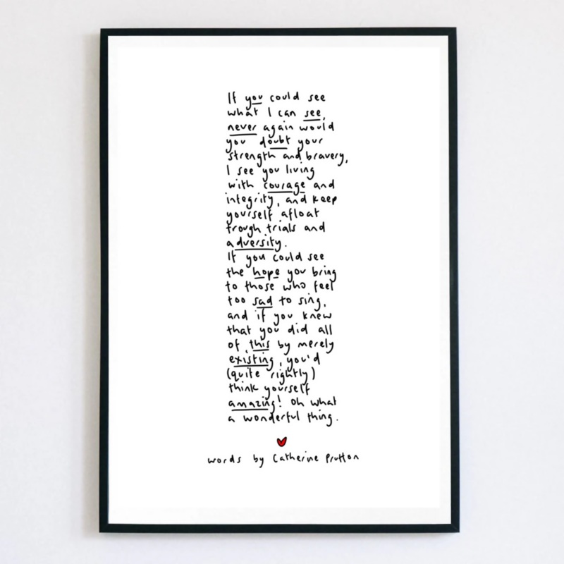 If You Could See What I Can See Poem Print