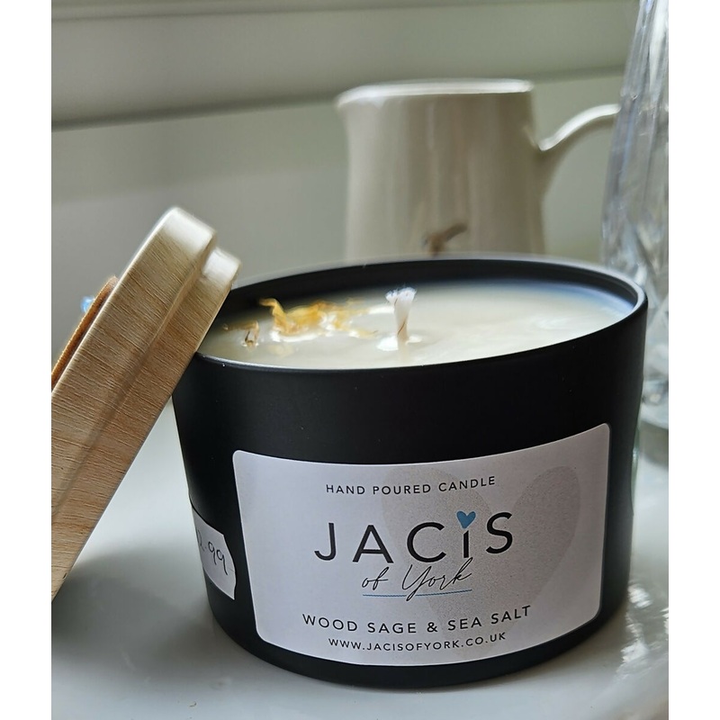 Jacis of York – Wood Sage & Sea Salt Scented Botanical Candle 230ML