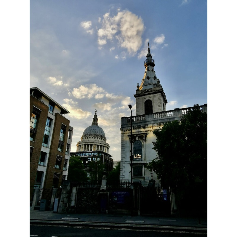 Life At The Church of St. Nicholas Cole Abbey, London (frame 23×28.5)