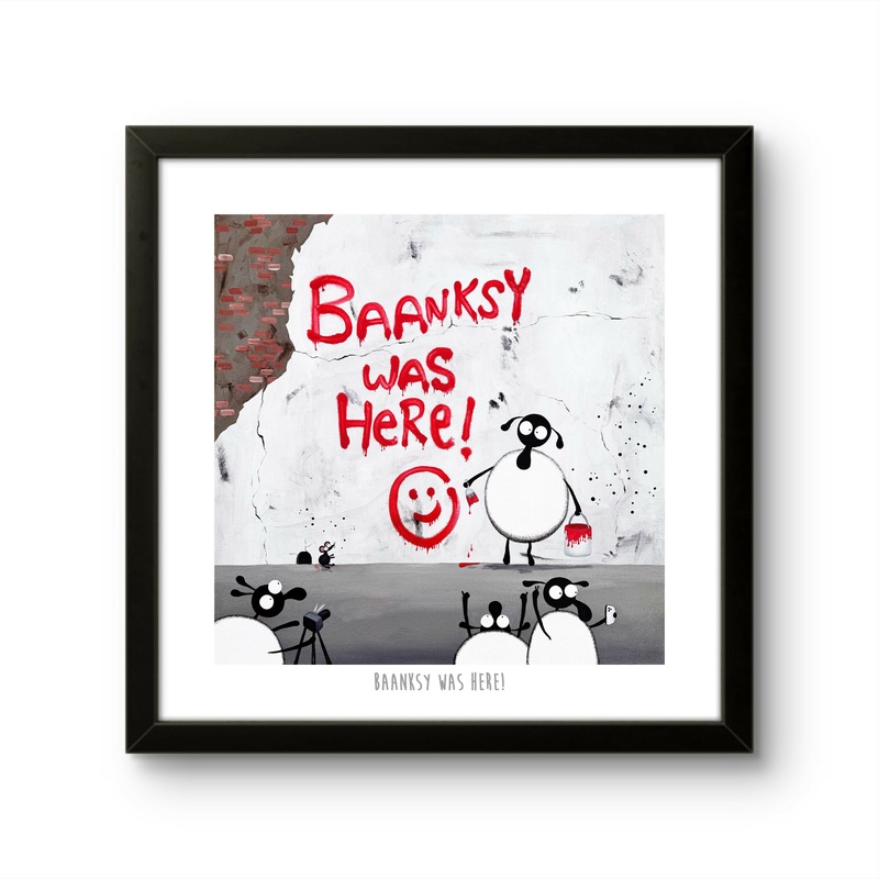 Baanksy Was Here! – 10 Print|Print only|Black frame|White frame