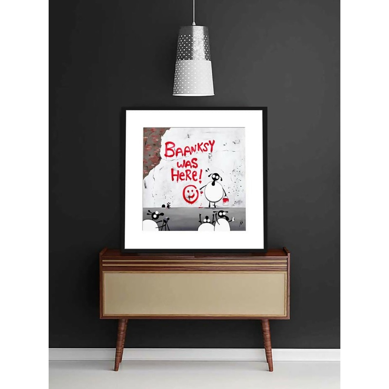 Baanksy Was Here! – 20 Framed Limited Edition Print