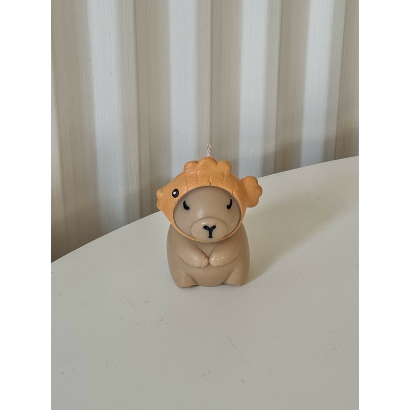 Capybara with fish hat