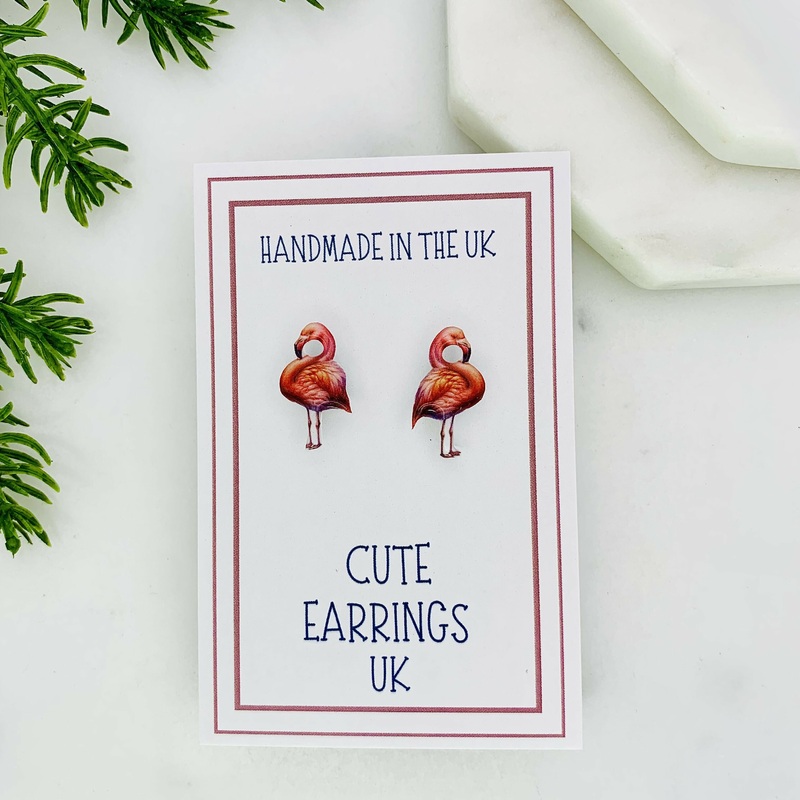 Flamingo Stud Earrings