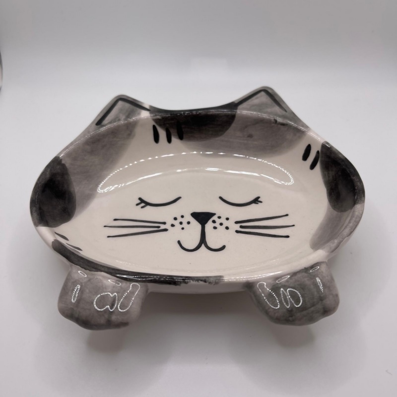 Gray Cat Bowl