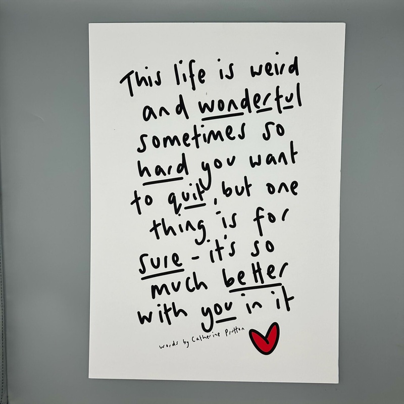 Original Poem – Multiple Designs (A3 Unframed Print)