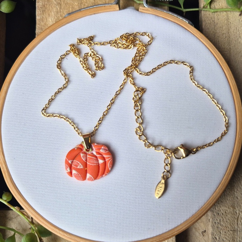 Pumpkin Print Necklace