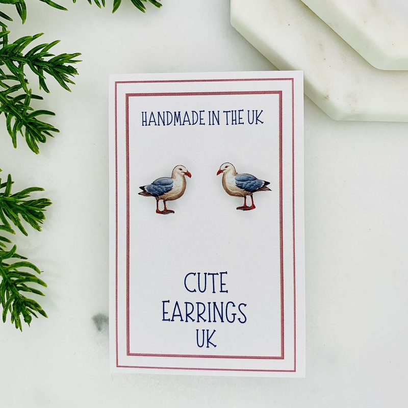 Seagull Stud Earrings