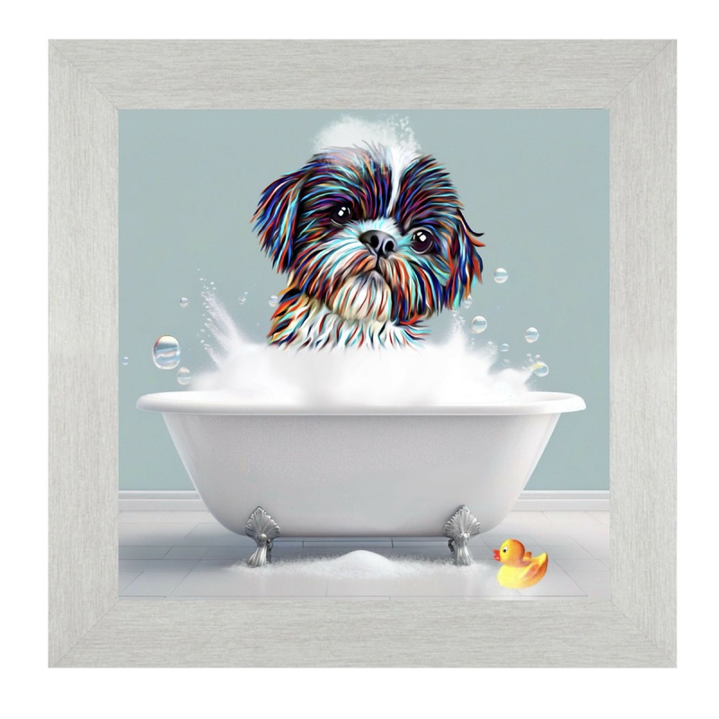 SHIH TZU DOG – BATH TIME.