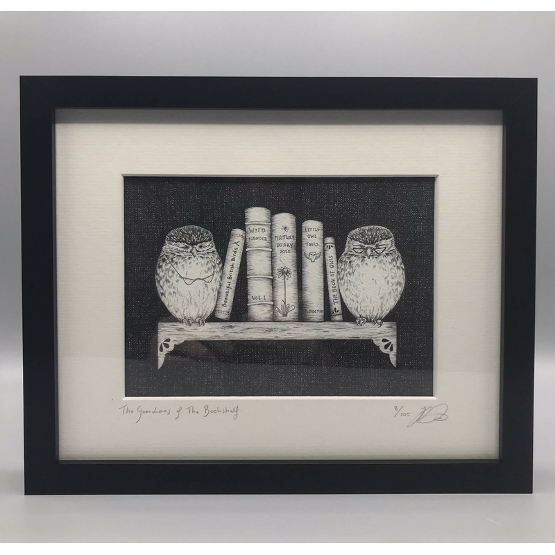 The Guardians The Bookshelf – Limited Edition Print by Jenny Davies