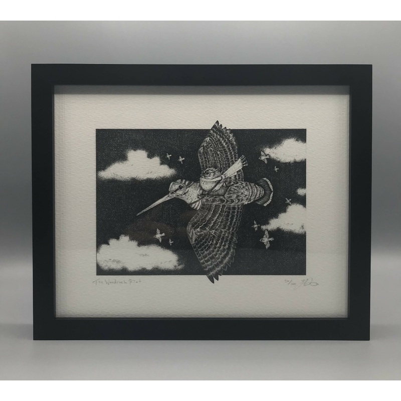 The Woodcock Pilot – Limited Edition Print By Jenny Davies