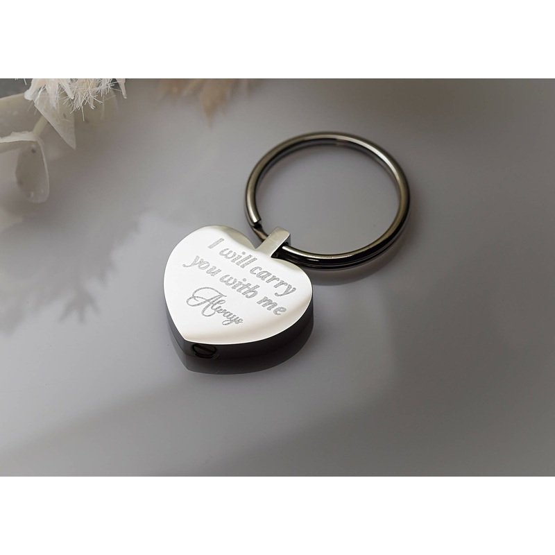 Urn Heart Keyring