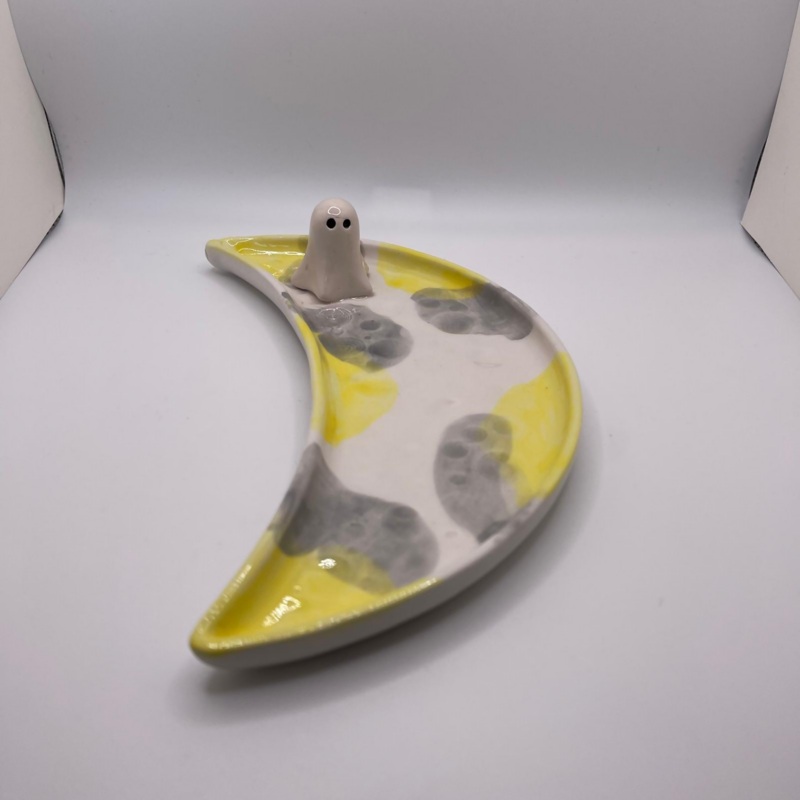 Yellow Ghost Moon Plate