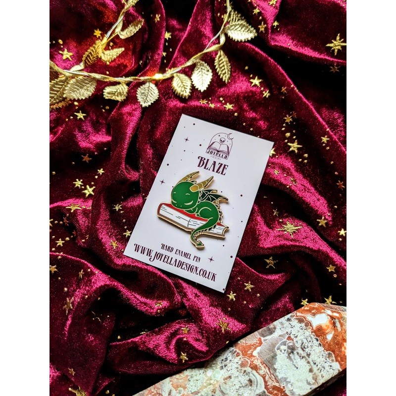 Blaze Sleeping Dragon Enamel Pin
