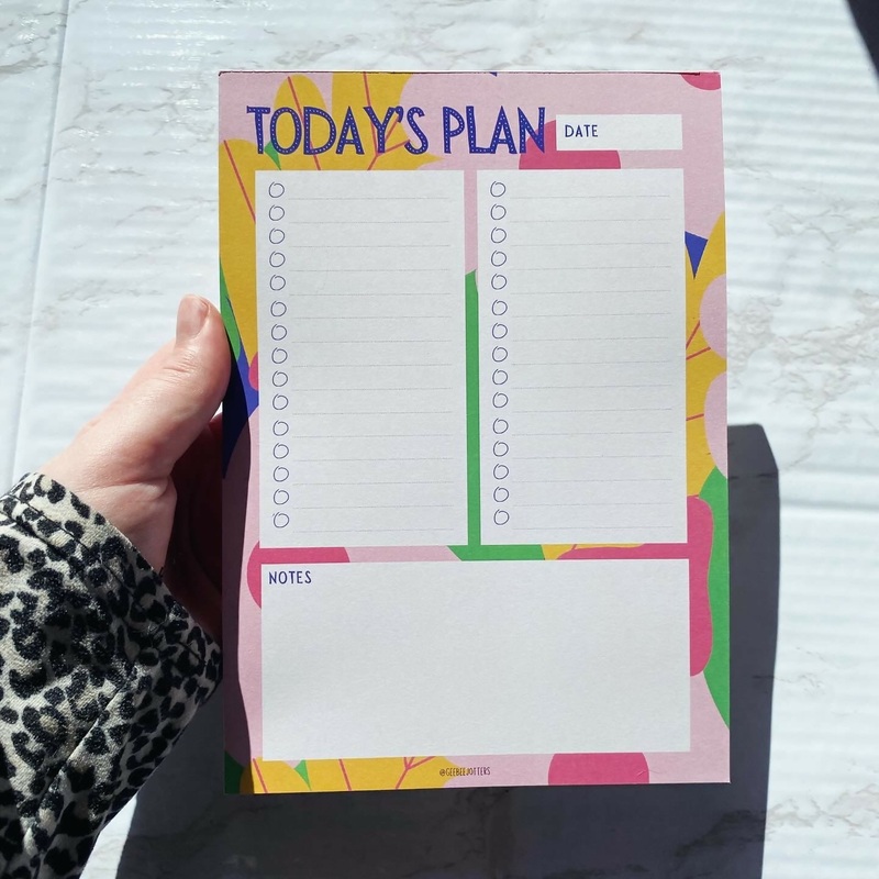 Bright Blooms – Todays Plan Notepad A5
