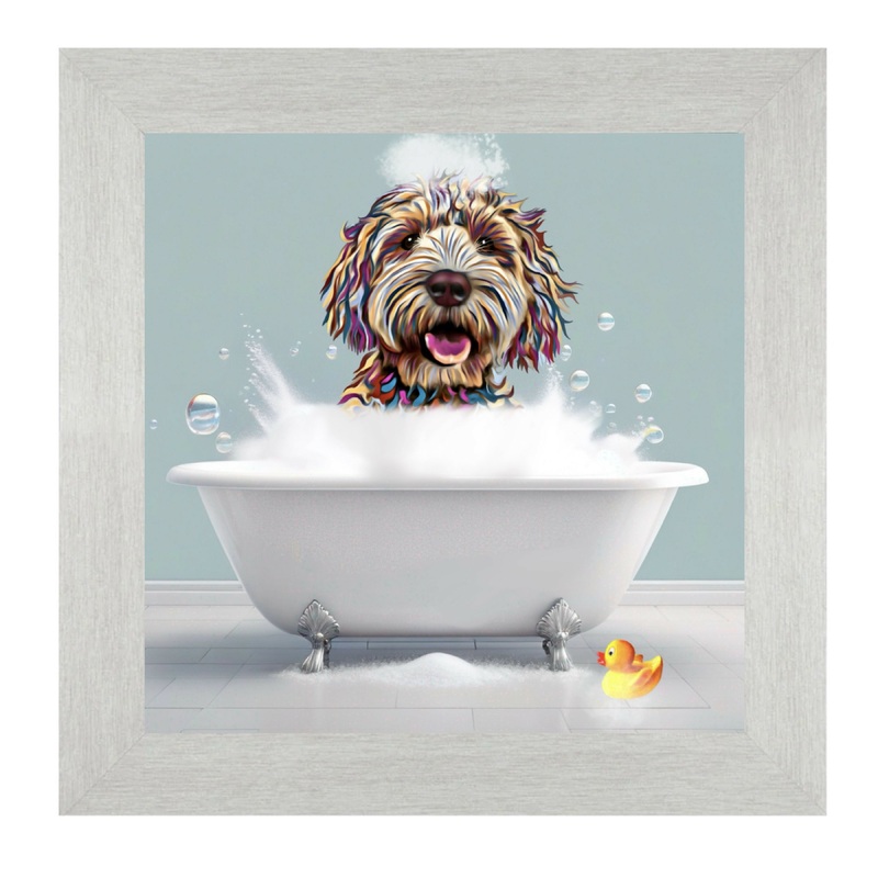 COCKAPOO DOG – BATH TIME.