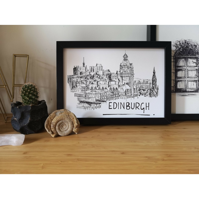 Edinburgh Skyline Art Print