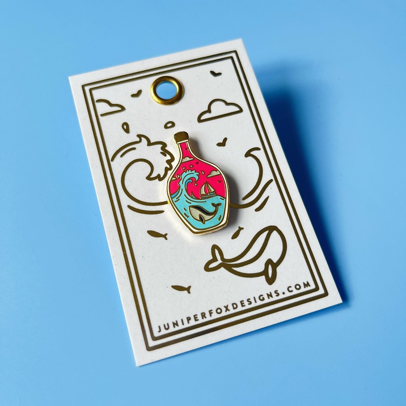 Enamel Pin – Whale