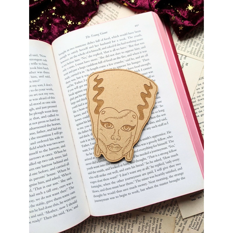 Frankenstein’s Bride Wooden Bookmark