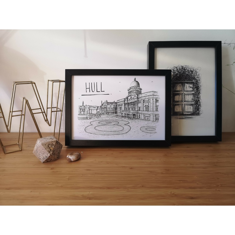 Hull Skyline Art Print|A4|A3