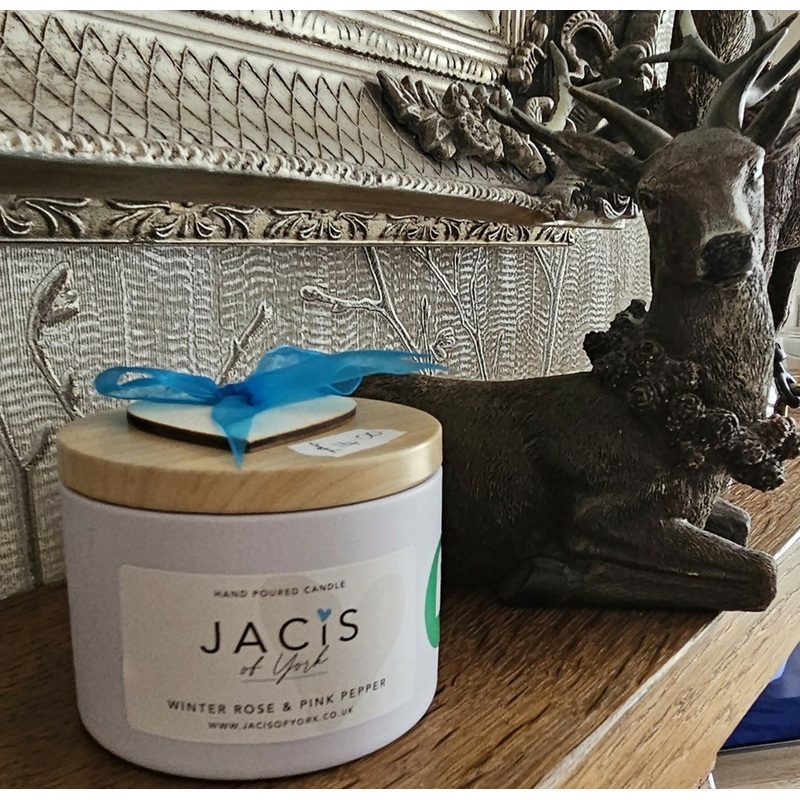 Jacis of York Winter Rose & Pink Pepper Scented Candle