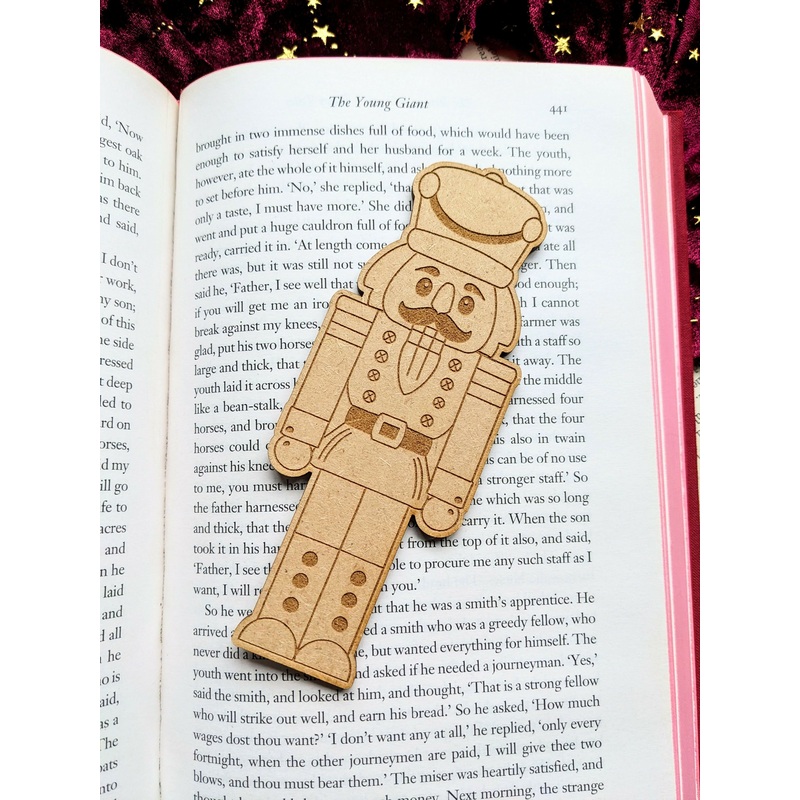 Nutcracker Wooden Bookmark