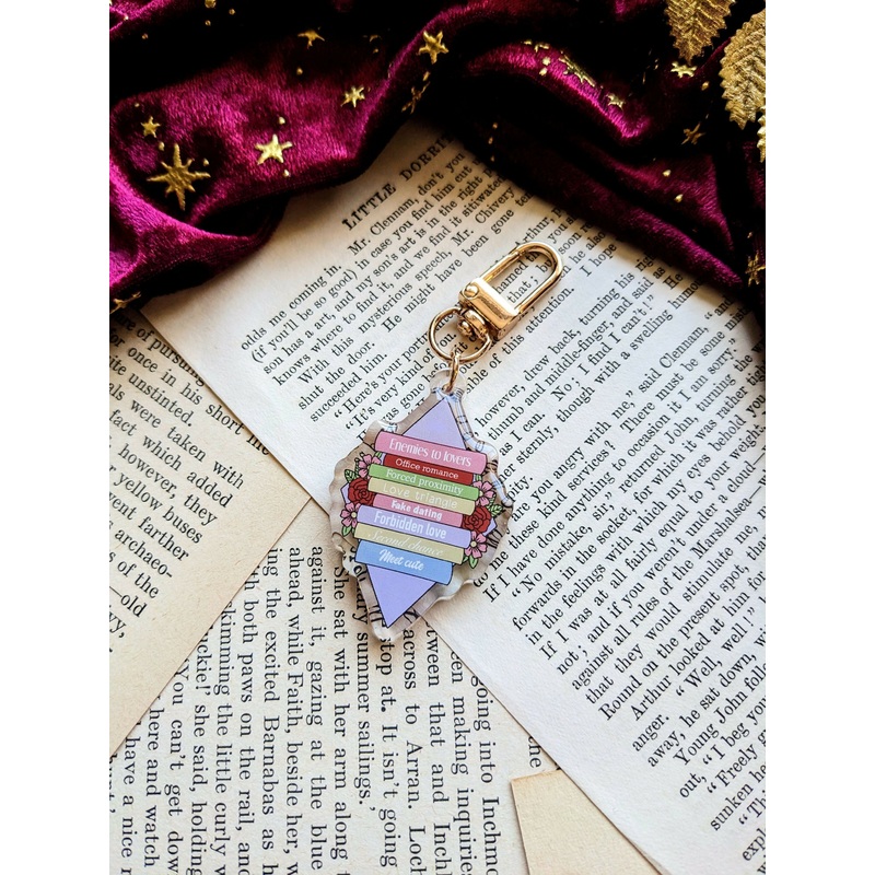 Romance Tropes Keyring