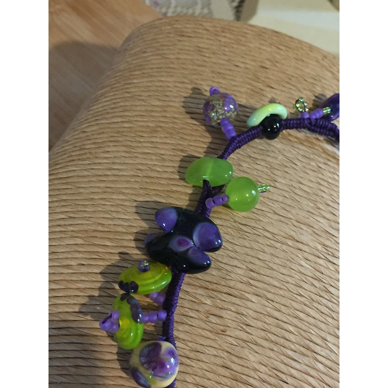 Woven Art Bead Bracelet – Lkr144