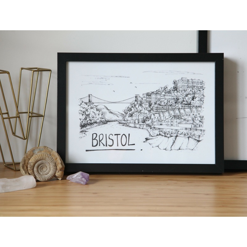 Bristol Skyline Art Print