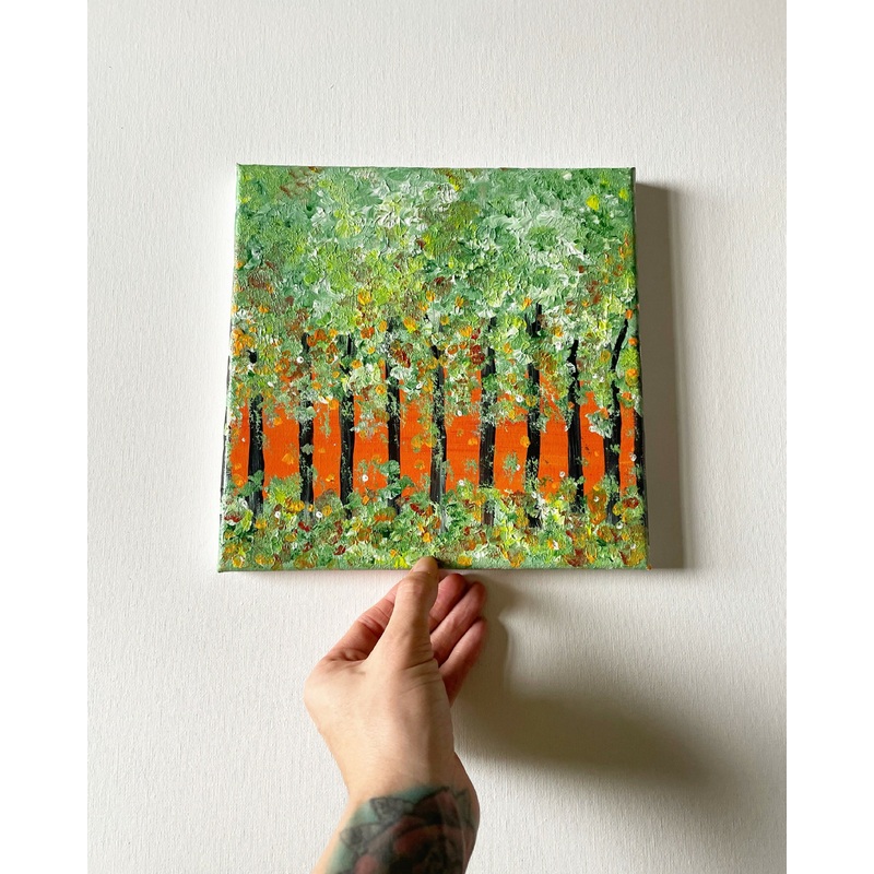 Forest Sunlight – Original Acrylic Painting