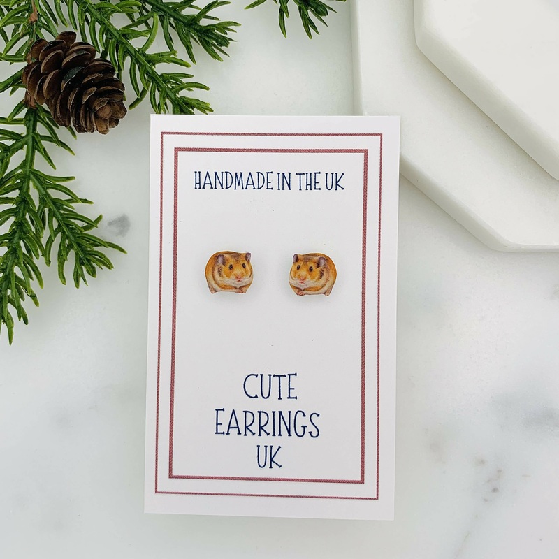 Hamster Stud Earrings