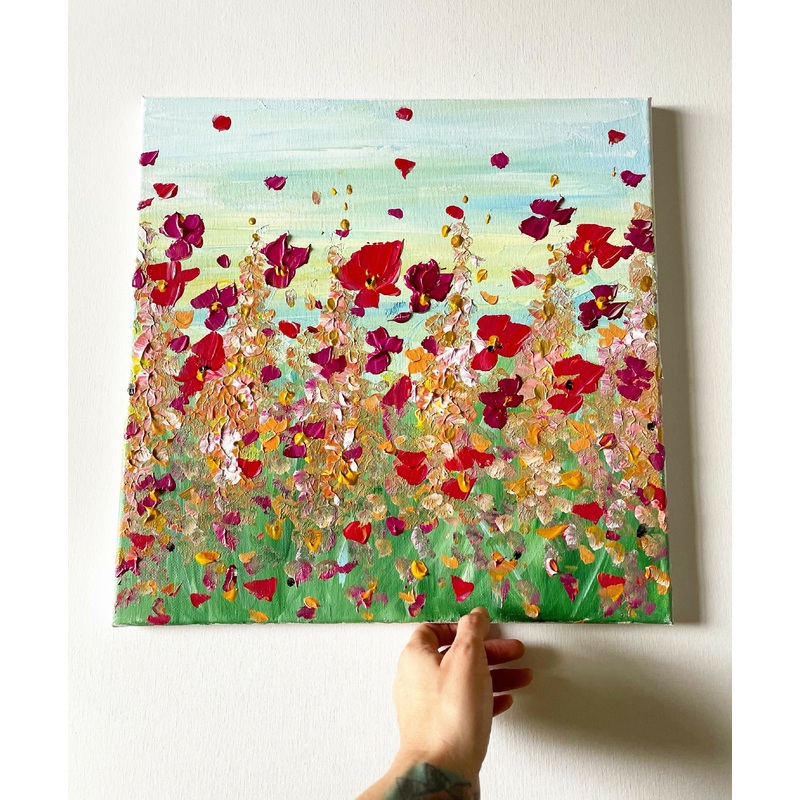 Morning Wild Flowers – Original Acrylic Painting