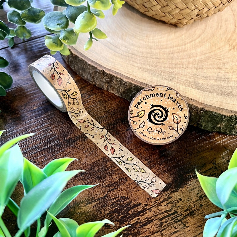 Parchment Leaves Washi Tape