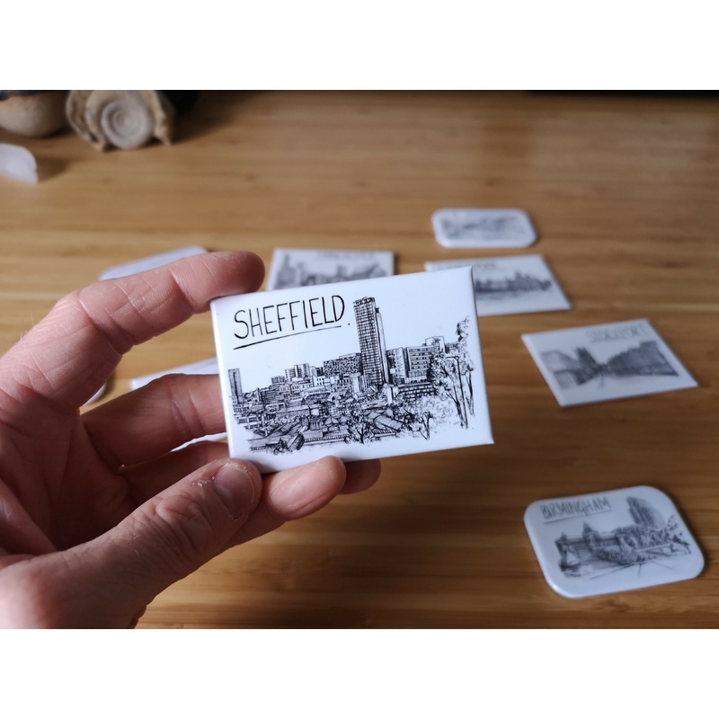 Sheffield Skyline Souvenir Magnet