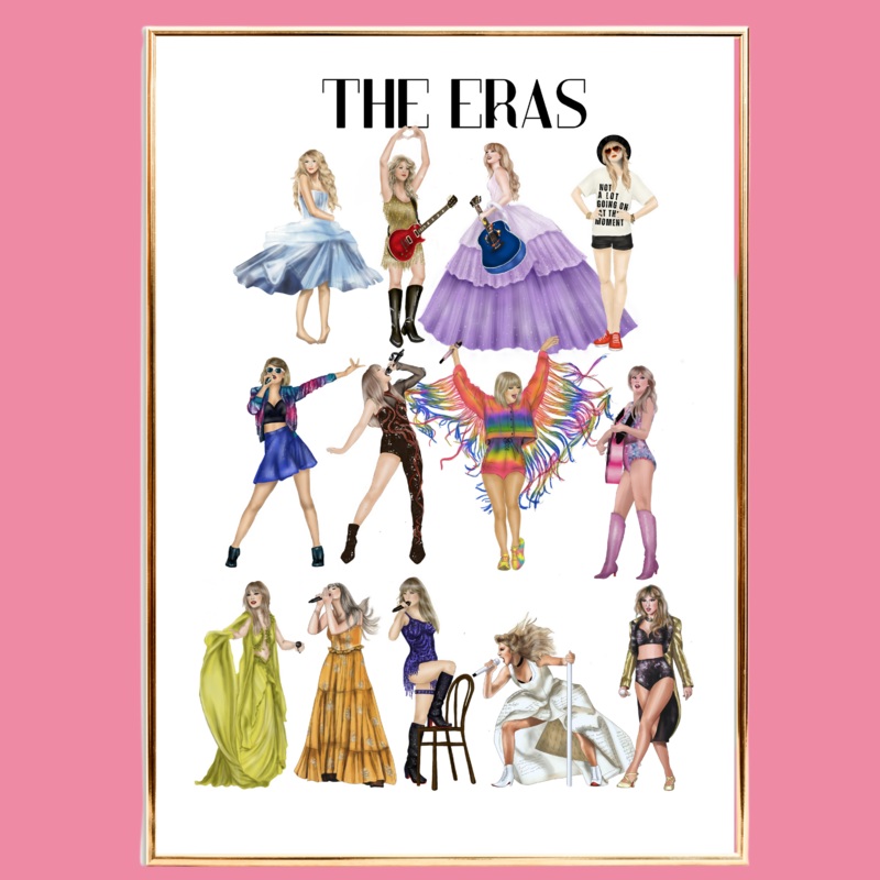 The Eras Inspired Illustration – Framed