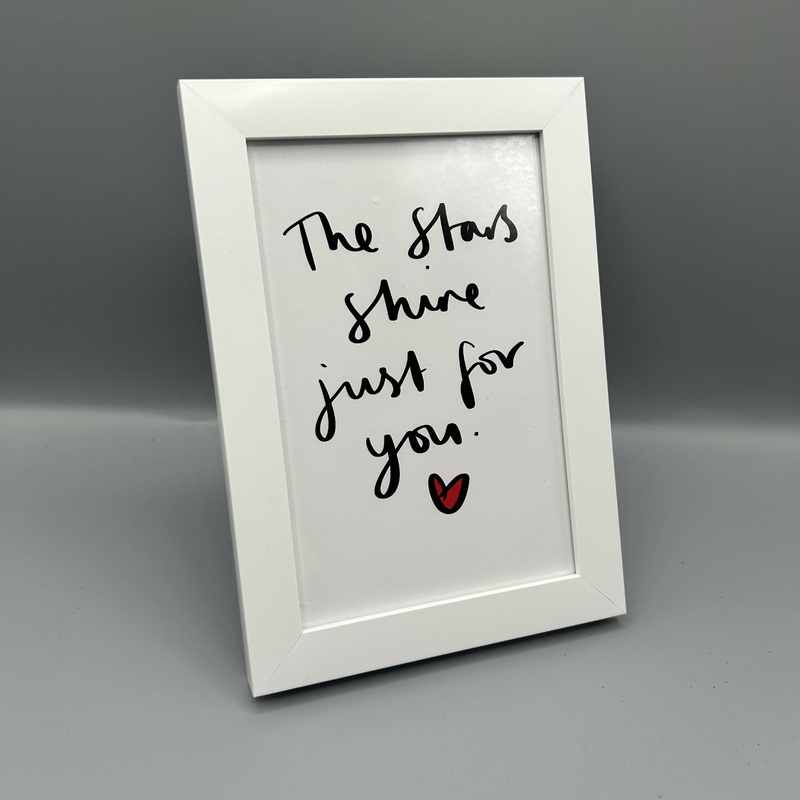The Stars Shine Just For You Mini Frame