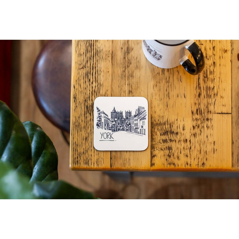 York Skyline Drinks Coaster