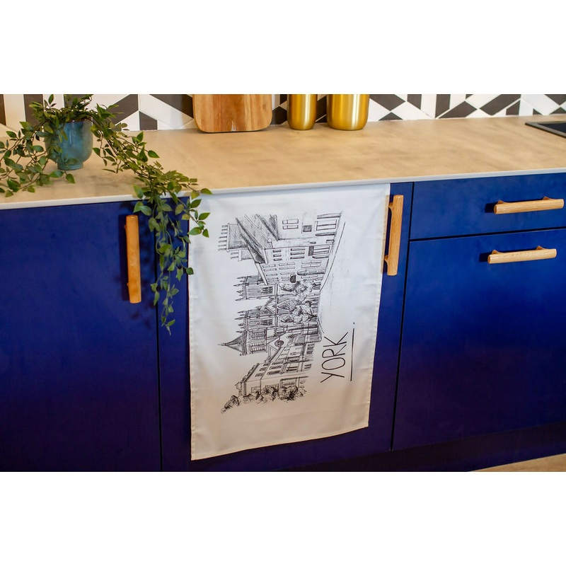 York Skyline Tea Towel