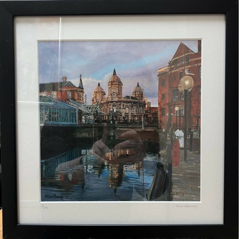 A Sunny Day at Princes Dock – Framed Limited Edition Gicle Print