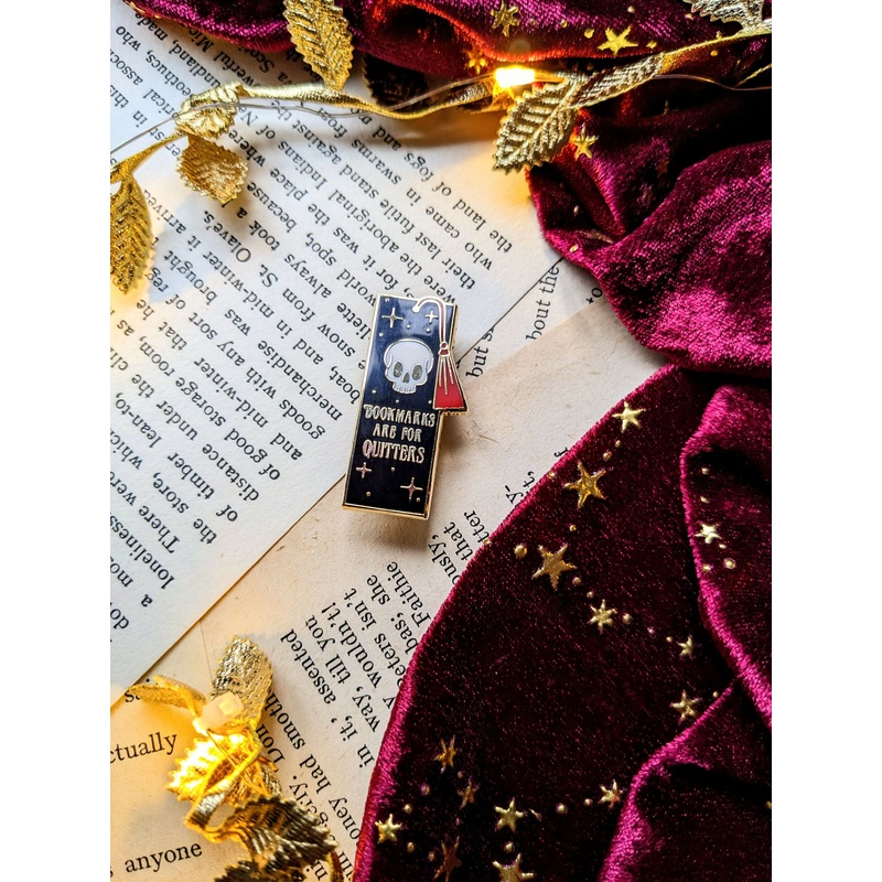 Bookmarks Are For Quitters Enamel Pin