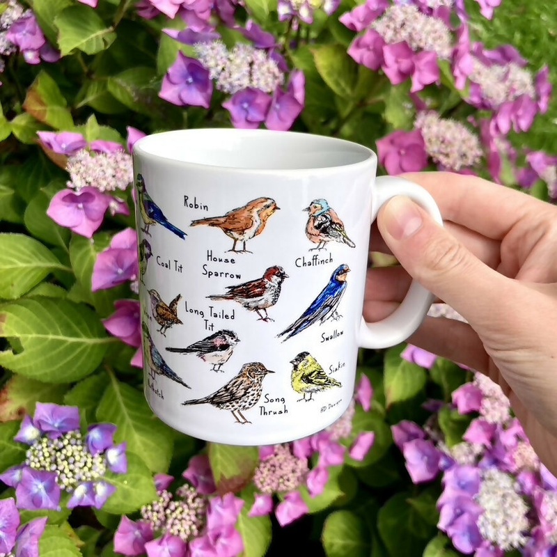 British Garden Birds Illustrated Mug