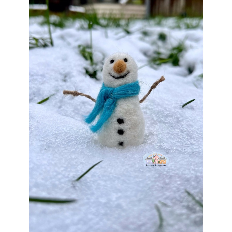 Felted Snowman Decoration
