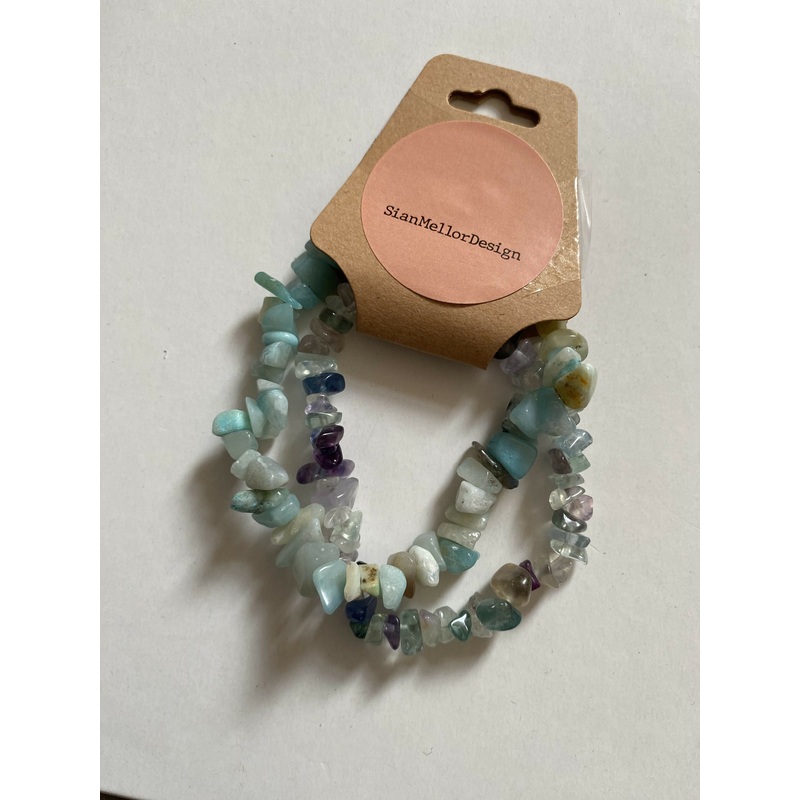 Fluorite And Amazonite Bracelet
