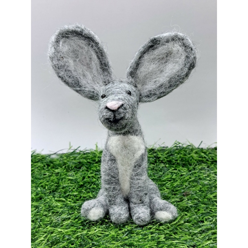 Harley Hare, Needle Felted ornament