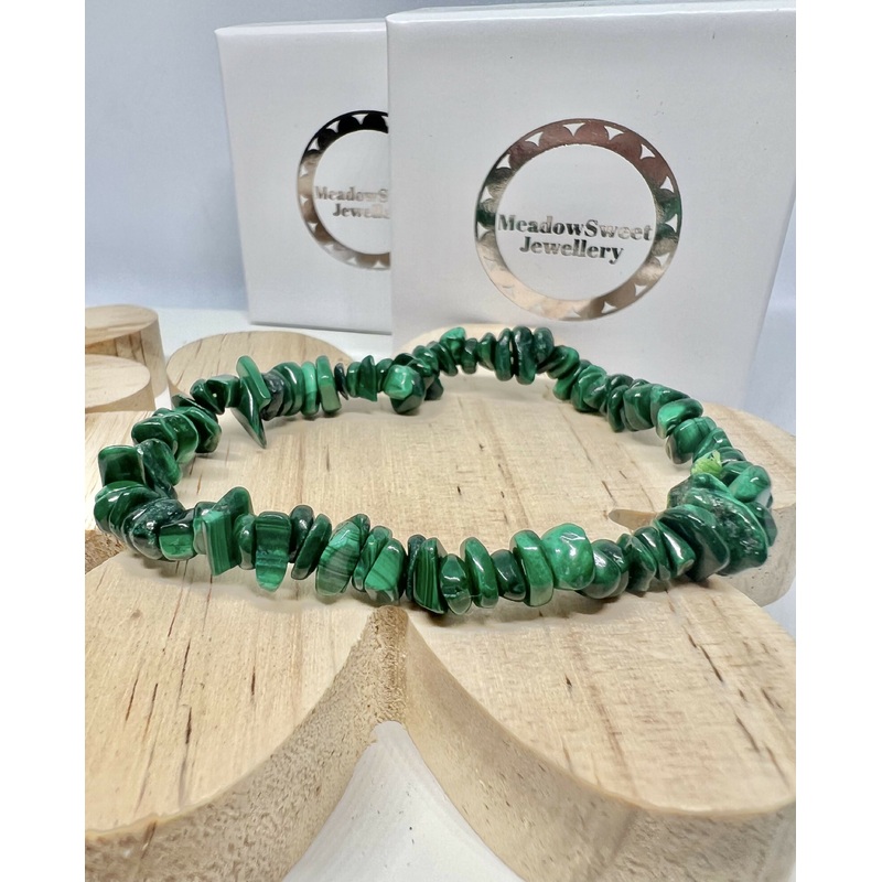 Malachite Chip Bracelet