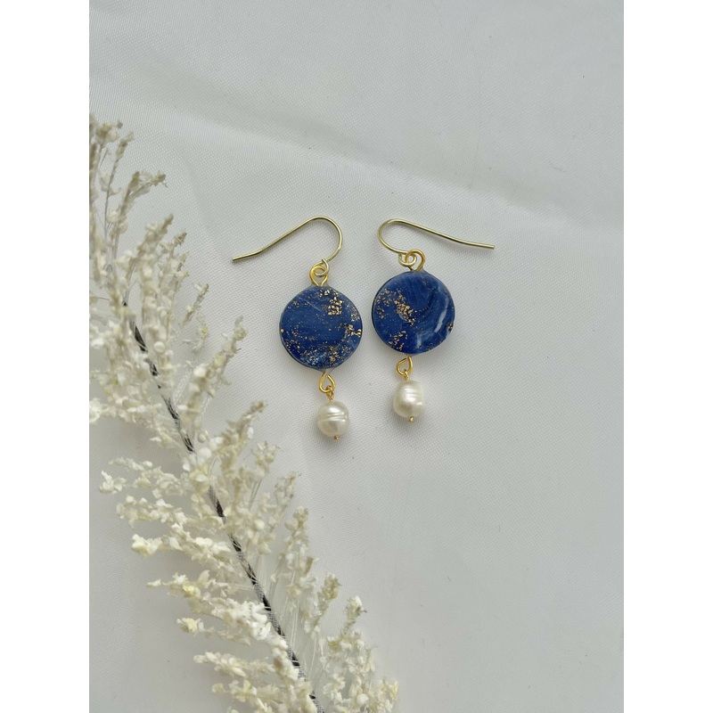 Midnight Sky No. 4 – Handmade Polymer Clay Earrings