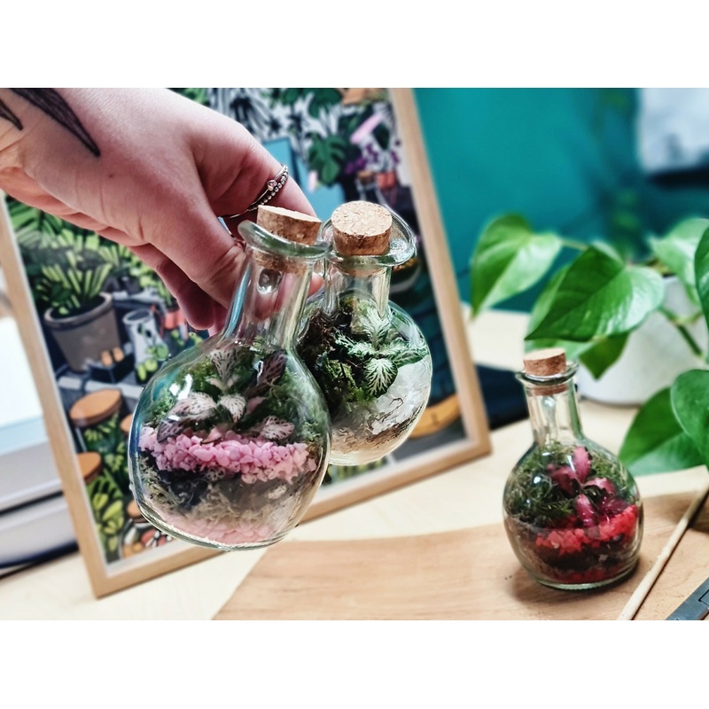 Mini Oil Pourer Bottle|Pink Stones|Red Stones|White Stones